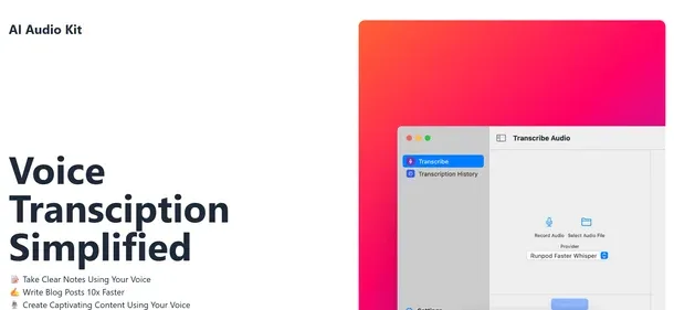 AI Audio Kit preview