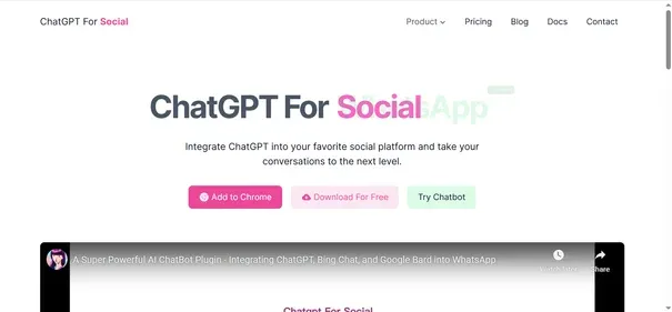 AOQ: CHATGPT FOR SOCIAL preview