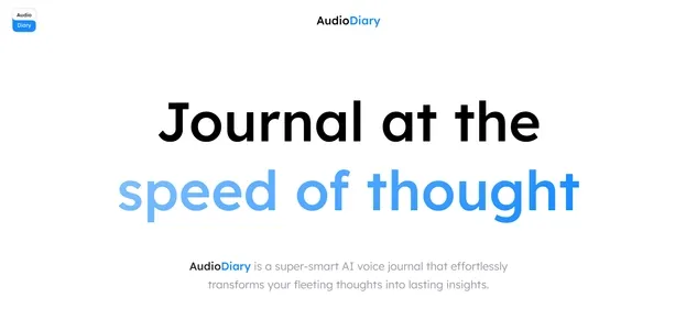 AUDIODIARY AI preview