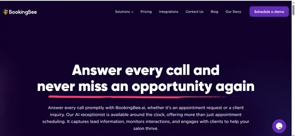 Booking Bee AI preview