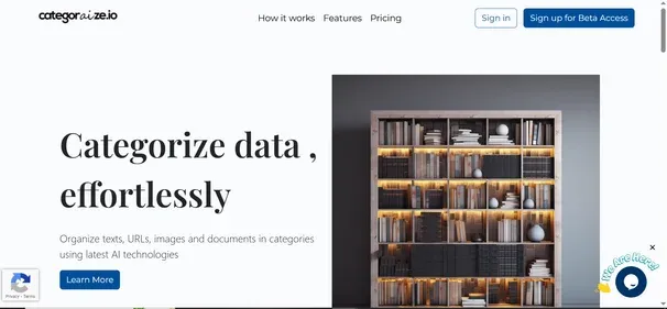 Categoraize IO preview