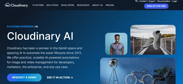 Cloudinary AI preview