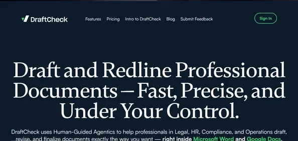 DraftCheck IO preview