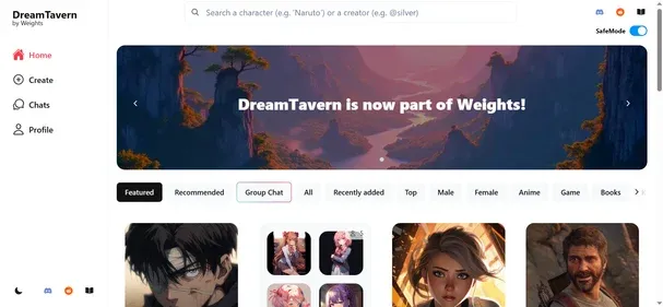 DreamTavern AI preview