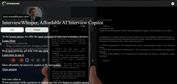 Interview Whisper preview
