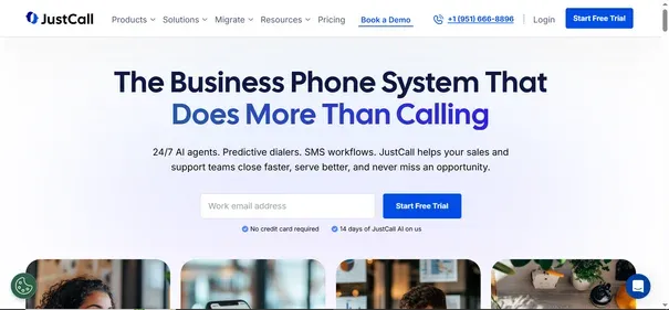 JustCall.io preview