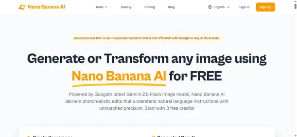 NANOBANANAAI TECH preview