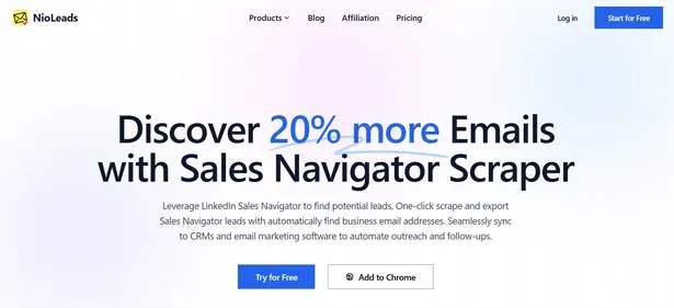 NIOLEADS SALES NAVIGATOR SCRAPER preview