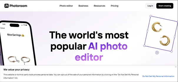 Photoroom AI preview