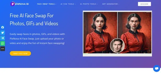 Pixnova Face Swap preview
