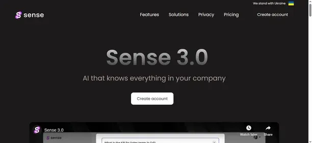 Sense App AI preview