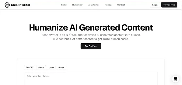 StealthWriter AI preview