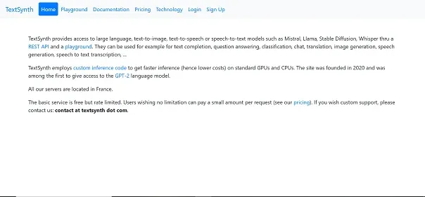 TextSynth AI preview