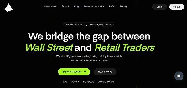 Tradytics AI preview