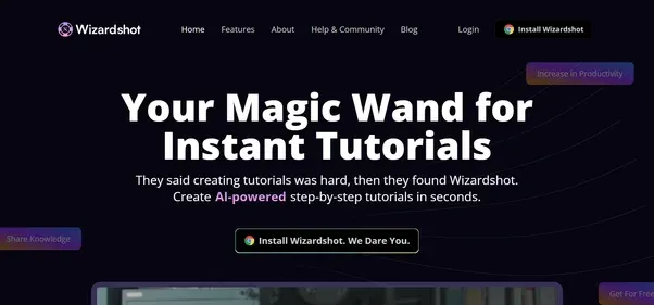 Wizardshot preview