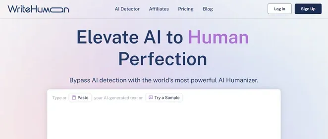 WriteHuman preview